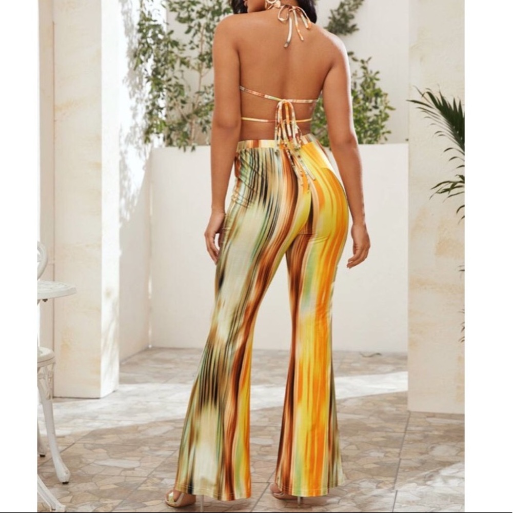 Colorful Striped Pant Set - Picture 2 of 3